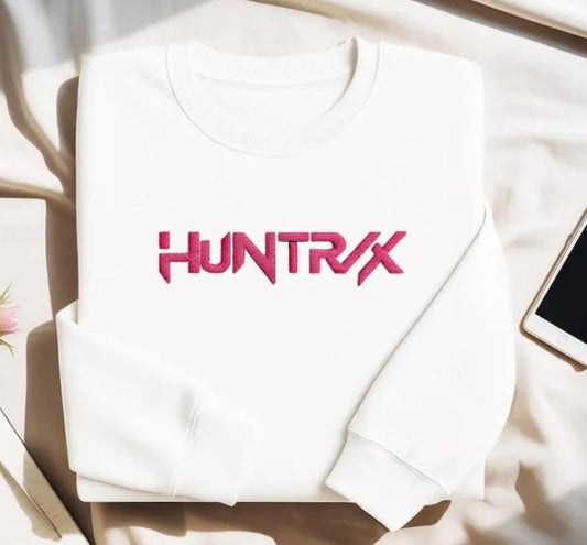 Kpop Hunters Embroidered Sweatshirt T-Shirt, Huntrix Kpop Shirt, Rumi Mira Zoey Pullover, Gift For Woman, Jinu Shirt,...