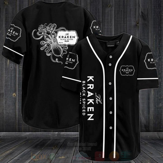 FASHION Kraken Dark Spiced Baseball Jerseys Botton Shirt