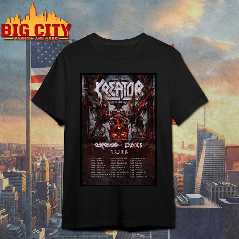 Kreator UK And EU 2026 Tour Poster shirt