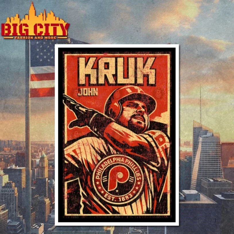 Kruk John Stencil Philadelphia Phillies EST 1883 shirt