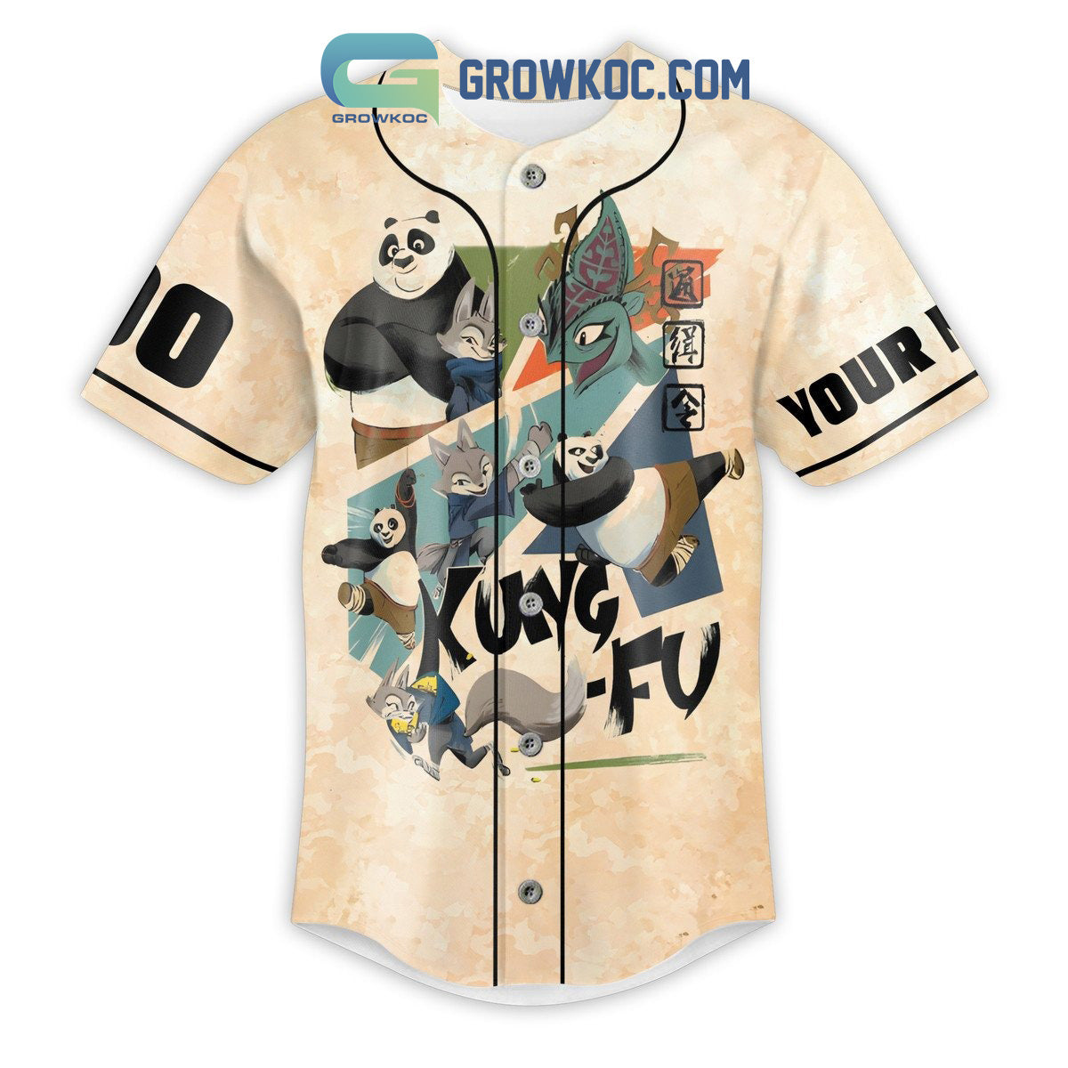 Kung Fu Panda 4 Love Personalized Baseball Jersey
