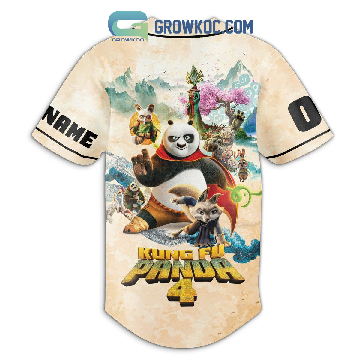 Kung Fu Panda 4 Love Personalized Baseball Jersey