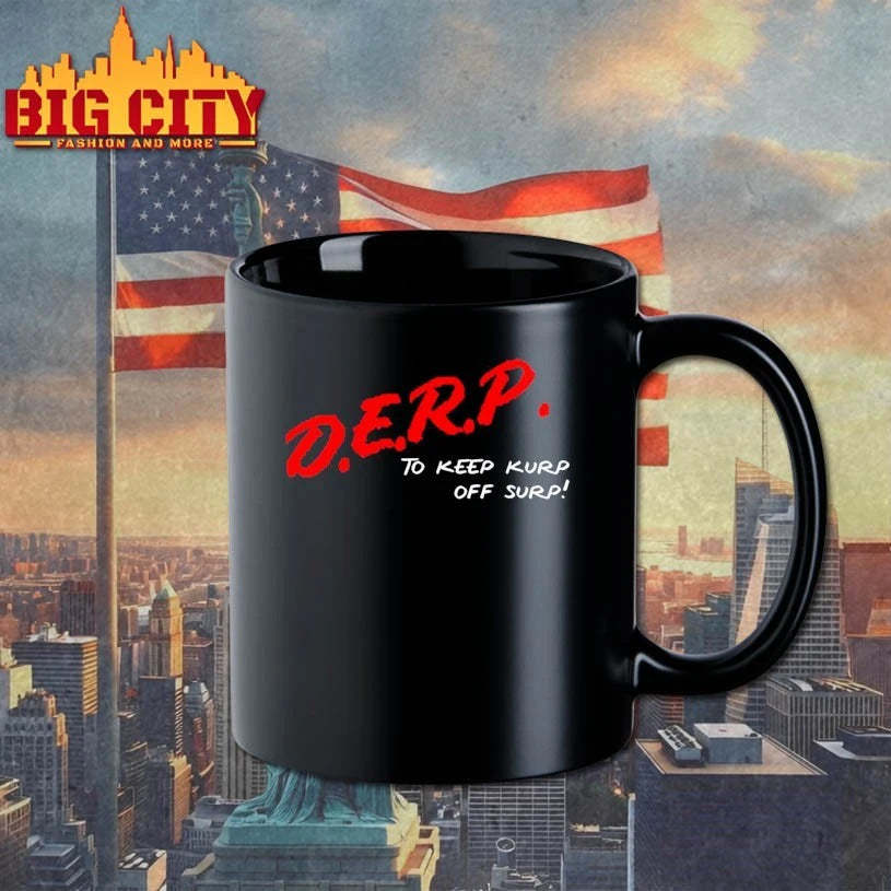Kurt Metzger Wearing D.E.R.P. To Keep Kurp Off Surp shirt