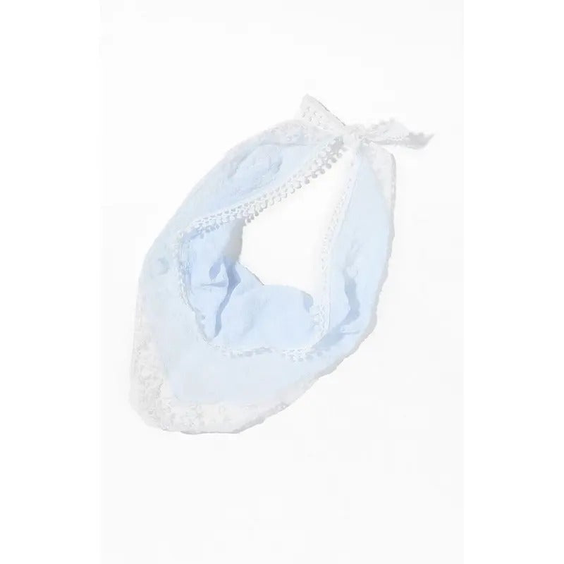 LA Hearts Women's Blue Gauze Lace Trim Headband T-Shirts, Hoodie, Sweatshirt | WearSparks.com