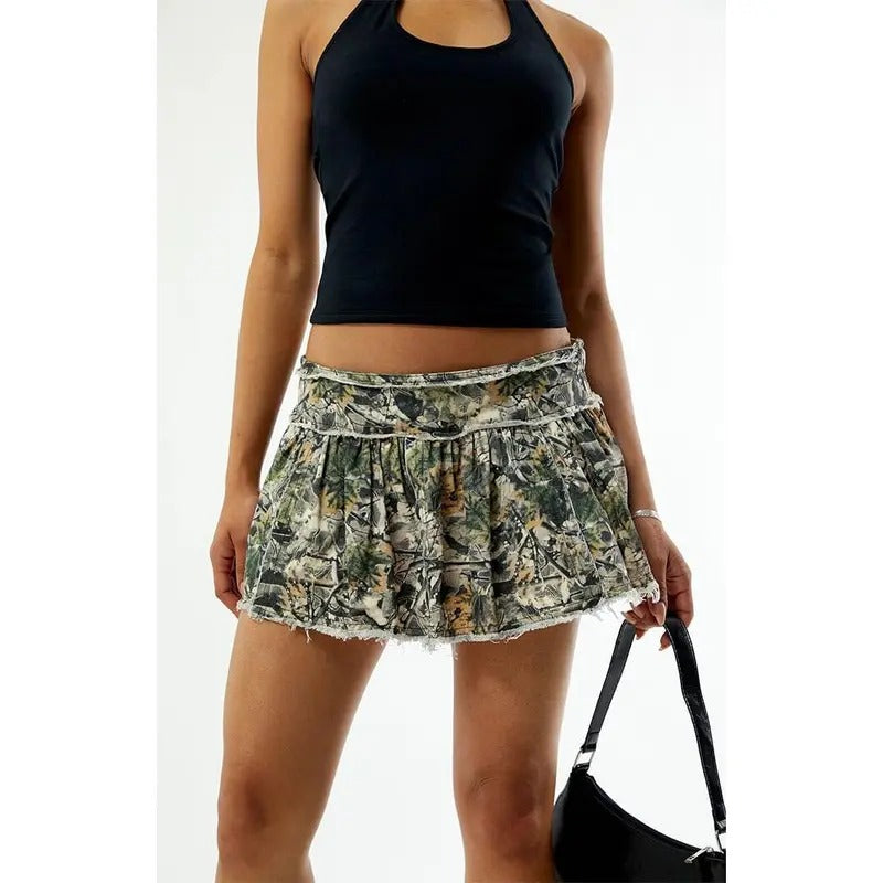 LA Hearts Women's Camo Pleated Mini Skort - Multicolor T-Shirts, Hoodie, Sweatshirt | WearSparks.com