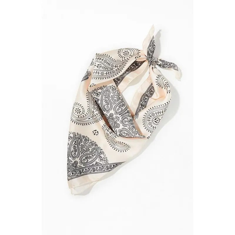LA Hearts Women's Ivory Tie Bandana Scarf T-Shirts, Hoodie, Sweatshirt | WearSparks.com
