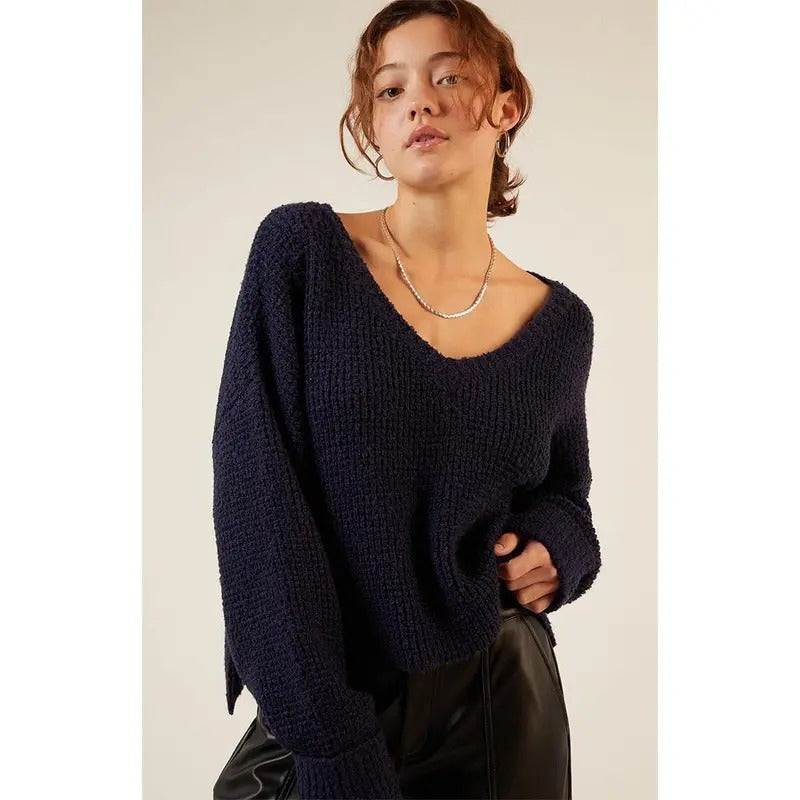 LA Hearts Women's Snug Renata V-Neck Sweater T-Shirts, Hoodie, Sweatshirt | WearSparks.com