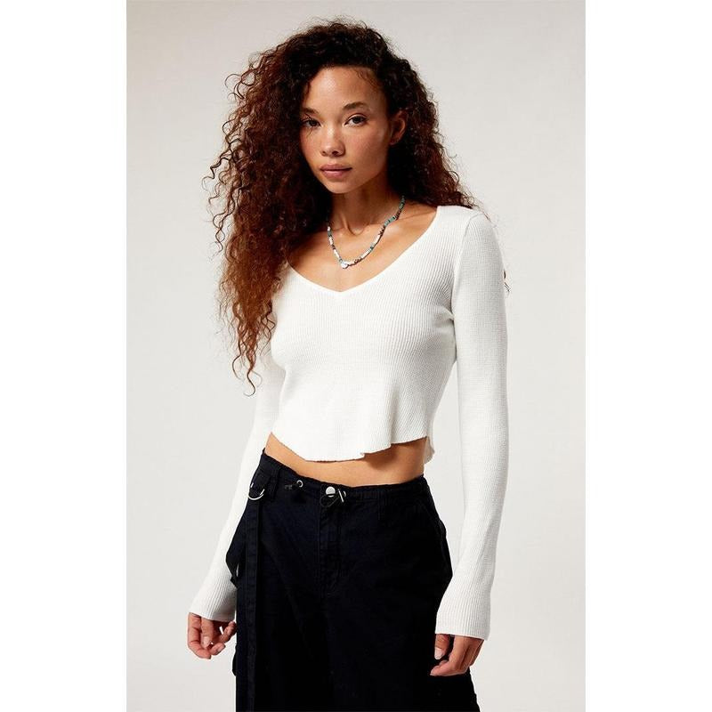 LA Hearts Women's Woodland V-Neck Sweater T-Shirts, Hoodie, Sweatshirt | WearSparks.com