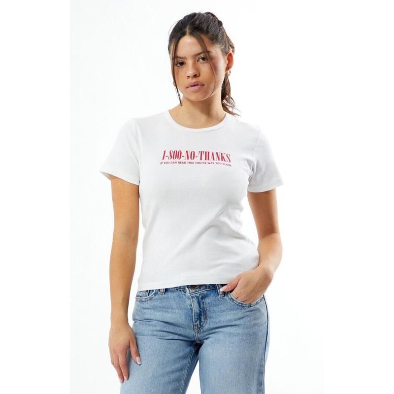 PS / LA Women's 1 800 No Thanks Skimmer T-Shirt Hoodie, Sweatshirt | WearSparks.com