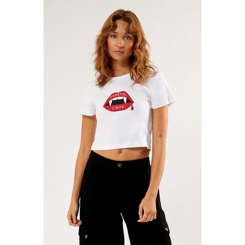 PS / LA Women's Careful I Bite Baby T-Shirt Hoodie, Sweatshirt | WearSparks.com