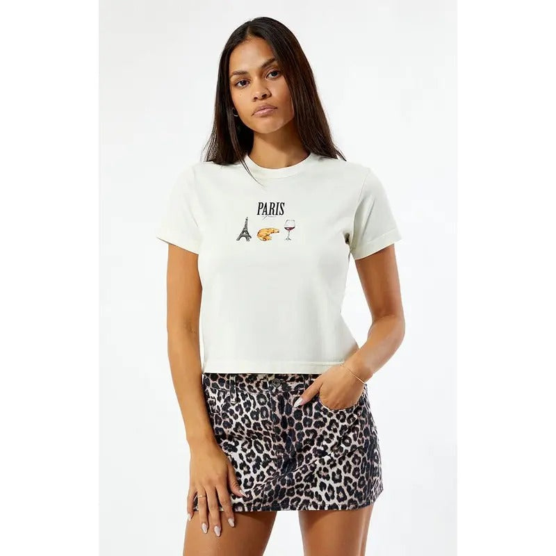 PS / LA Women's Paris Icons Skimmer T-Shirt Hoodie, Sweatshirt | WearSparks.com