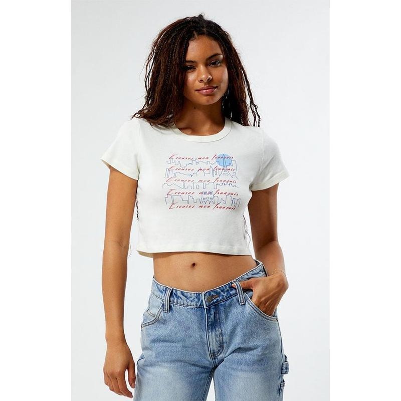 PS / LA Women's Paris Skylines Baby T-Shirt Hoodie, Sweatshirt | WearSparks.com