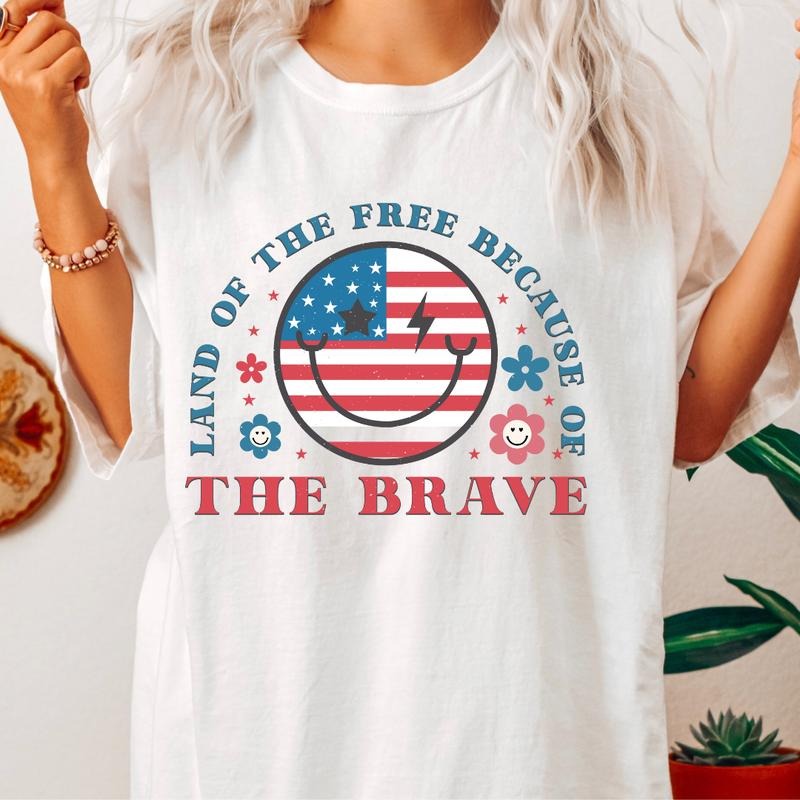 LAND OF THE FREE 2 SHIRT, FUNNY JULY 4TH SHIRT, FIREWORK SHIRT, PARTY IN THE USA, JULY 4TH PARTY SHIRT Comfort Cotton...