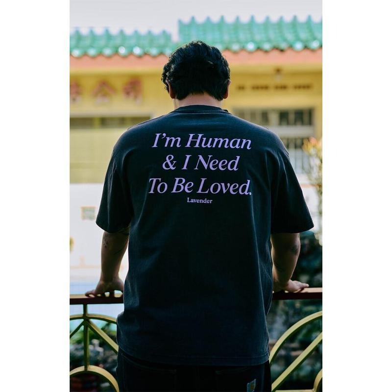 LAVENDER Men's I'm Human T-Shirt - Multicolor Hoodie, Sweatshirt | WearSparks.com