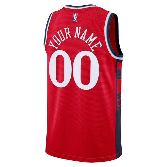 LA Clippers Unisex 202425 Custom Swingman Jersey - Statement Edition - Red Style 1