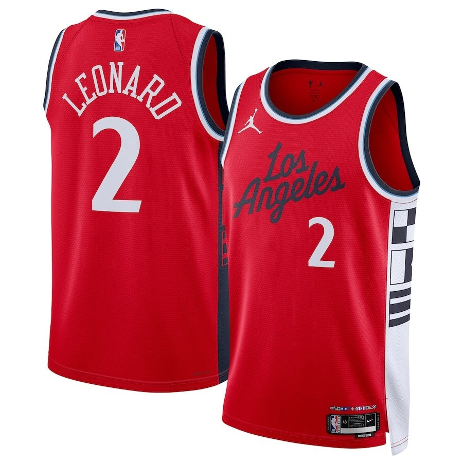 LA Clippers #2 Kawhi Leonard 2024-25 Swingman Jersey - Statement Edition - Red