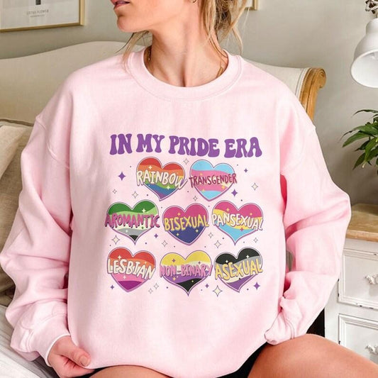 LGBTQ Pride Month Sweatshirt, In My Pride Era T Shirt, Free Mom Hugs Shirt, Gay Pride Hoodie, Transgender Rights Gift,...