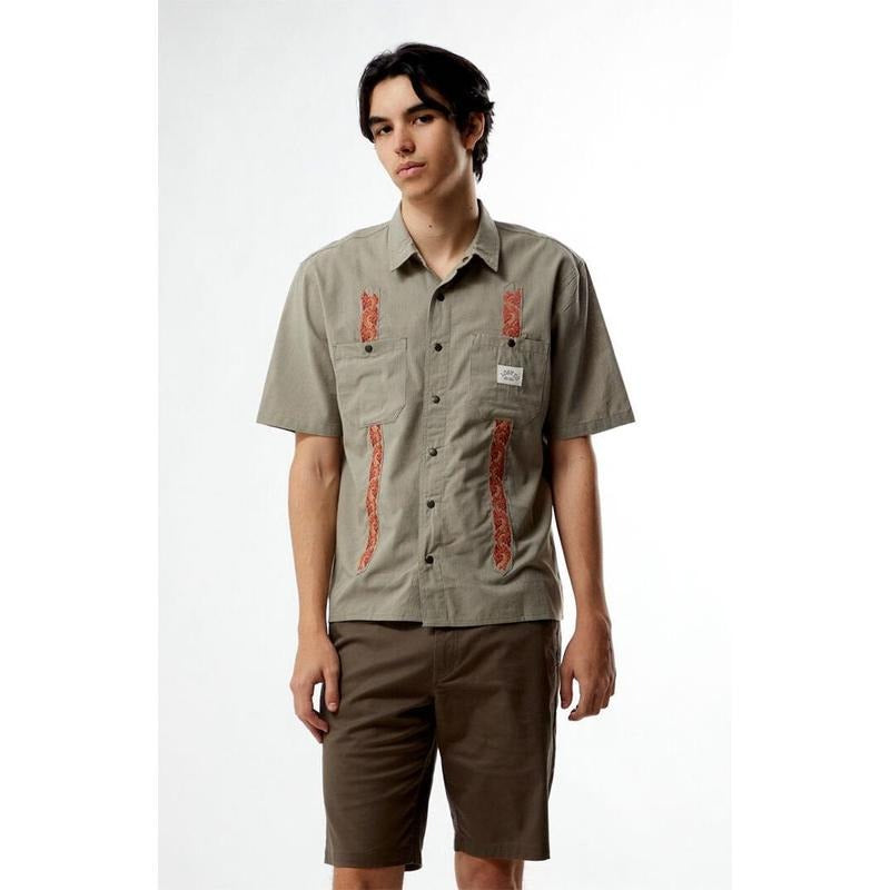 LOST Men's Socal Woven Camp Shirt Hoodie, Sweatshirt | WearSparks.com