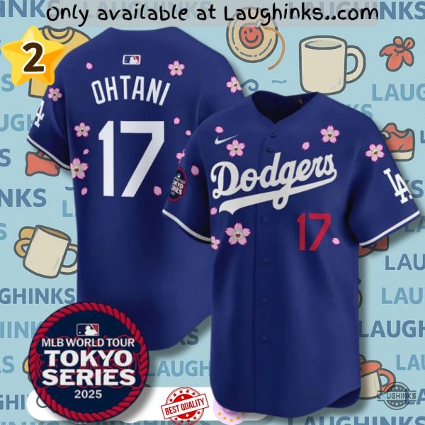 La Dodgers 2025 World Tour Tokyo Series Baseball Jersey Shirt Blue Or White