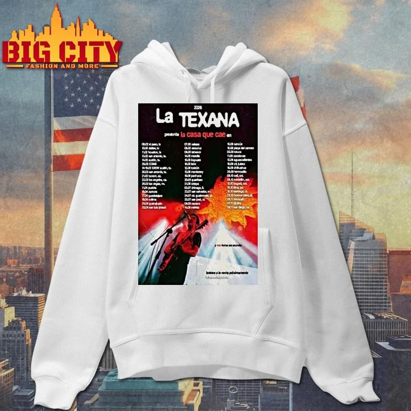 La Texana La Casa Que Cae En Vivo Tour 2026 Shirt