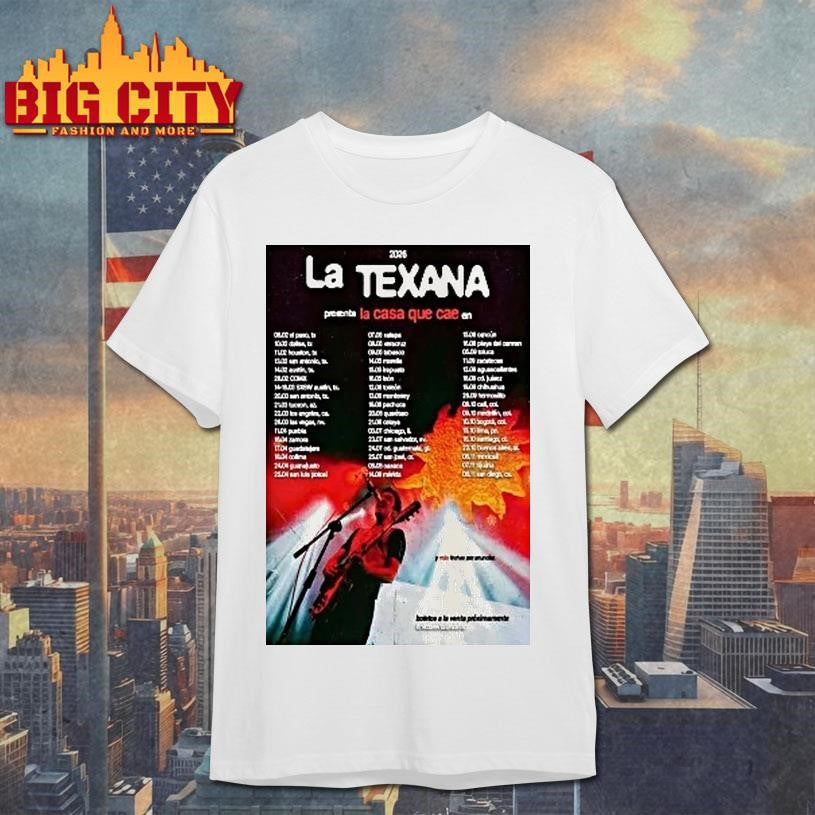 La Texana La Casa Que Cae En Vivo Tour 2026 Shirt
