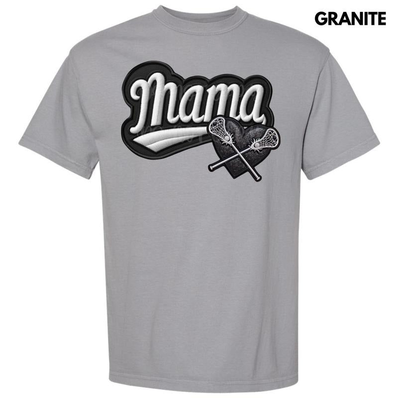 Lacrosse Mama FAKE Embroidery Comfort Colors T-Shirt 'NLB' Hoodie, Sweatshirt | WearSparks.com