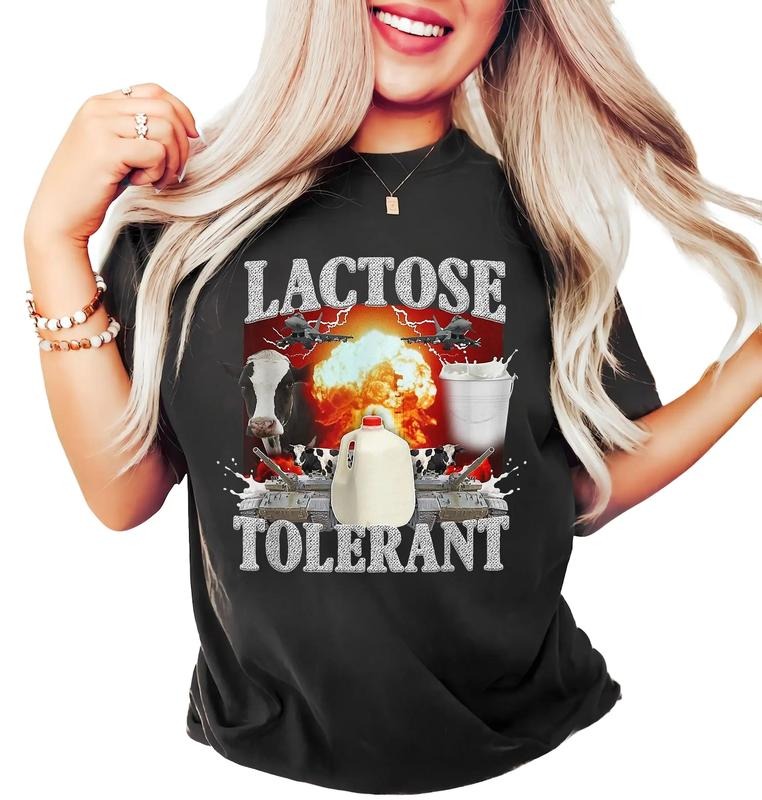 Lactose Intolerant, Weird Shirt, Specific Shirt, Sarcastic Shirt, Ironic Shirt, Meme Shirt, Unisex T-Shirt, Gifts For...