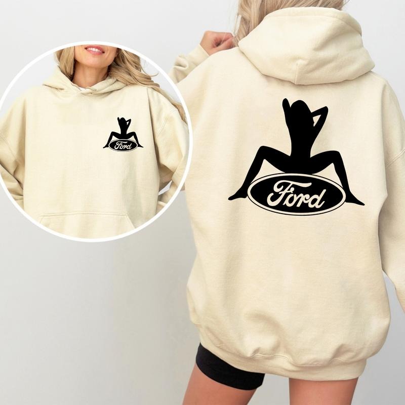 Lady Car Hoodie , Stylish Car Graphic Tee for Women, Casual Motorsports Apparel, Perfect Gift for Car Enthusiasts,...