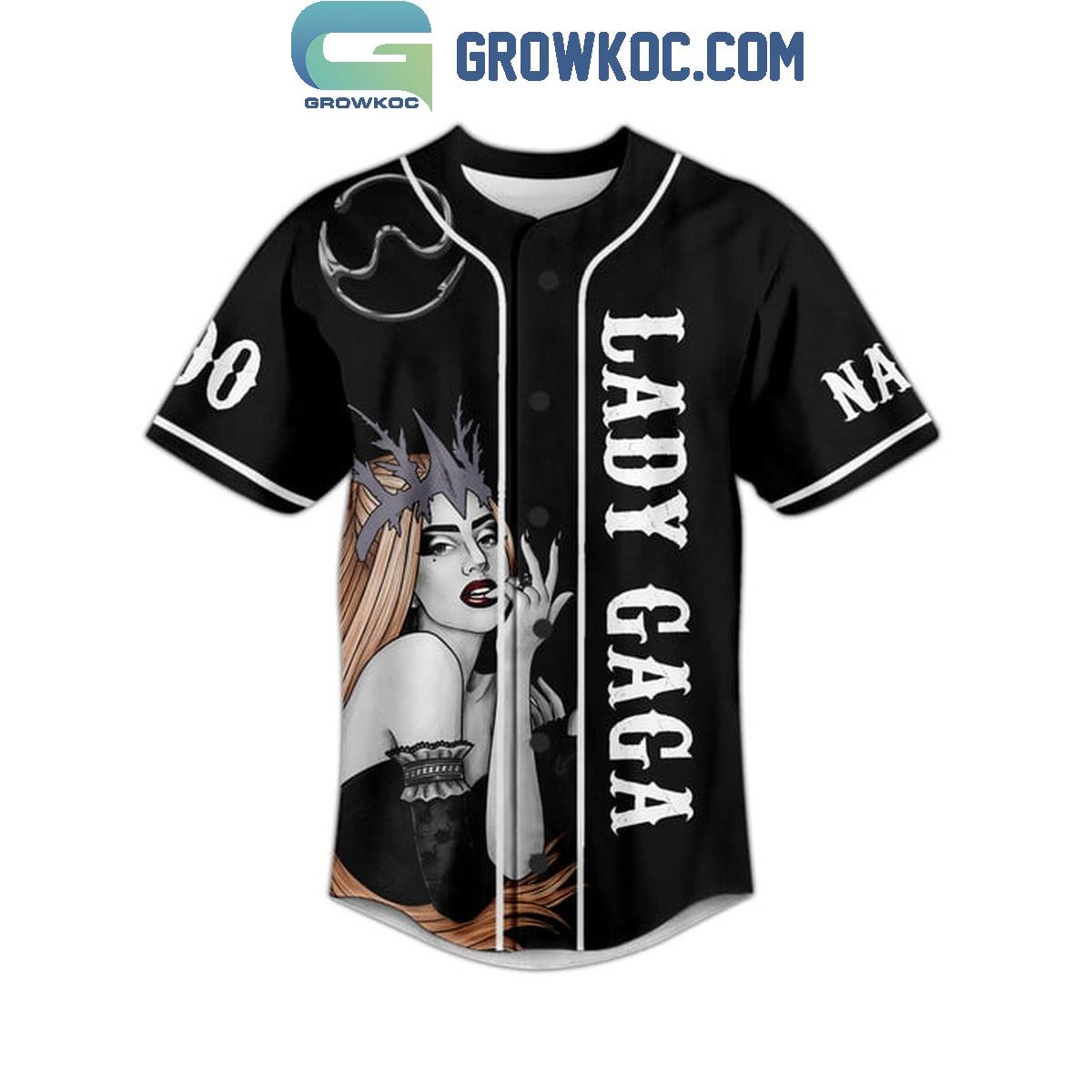 Lady Gaga Baby I was Born This Way Personalized Baseball Jersey