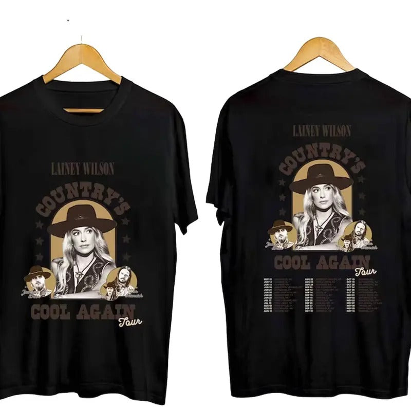Lainey Wilson Country's Cool Again Tour 2024, Lainey Wilson Fan T-Shirt S-3XL Hoodie, Sweatshirt | WearSparks.com