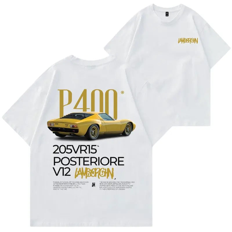 Lamborghini MIURA P400 T-shirt, Hoodie, Sweater, Car Enthusiast Shirt, Car Clothing, Unisex, Vintage car shirt Classic...