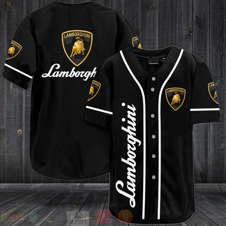 FASHION Lamborghini Baseball Jerseys Botton Shirt