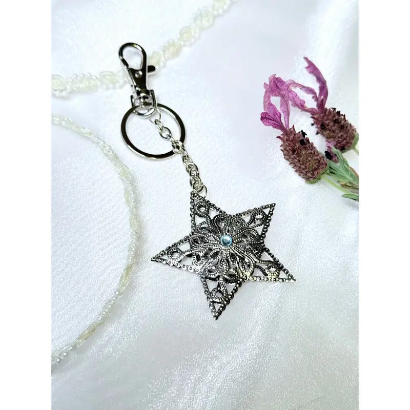 Large star keychain, stainless steel, gift for her T-Shirts, Hoodie, Sweatshirt | WearSparks.com