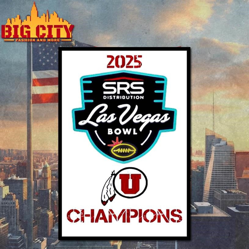 Las Vegas Bowl Champions 2025 Utah football Shirt