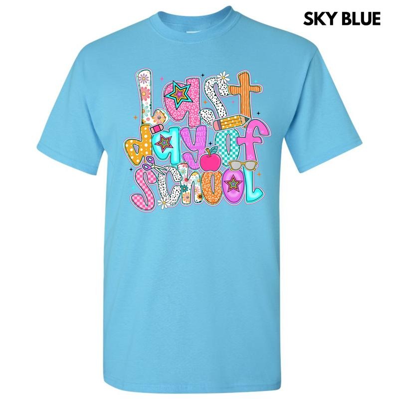 Last Day Of School Gildan Short Sleeve T-Shirt 'NLB' Hoodie, Sweatshirt | WearSparks.com