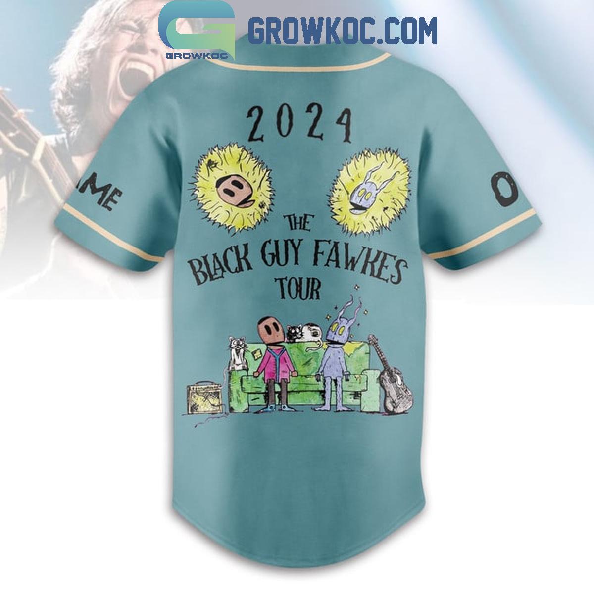 Laura Jane Grace The Black Guy Fawkes Tour 2024 Personalized Baseball Jersey
