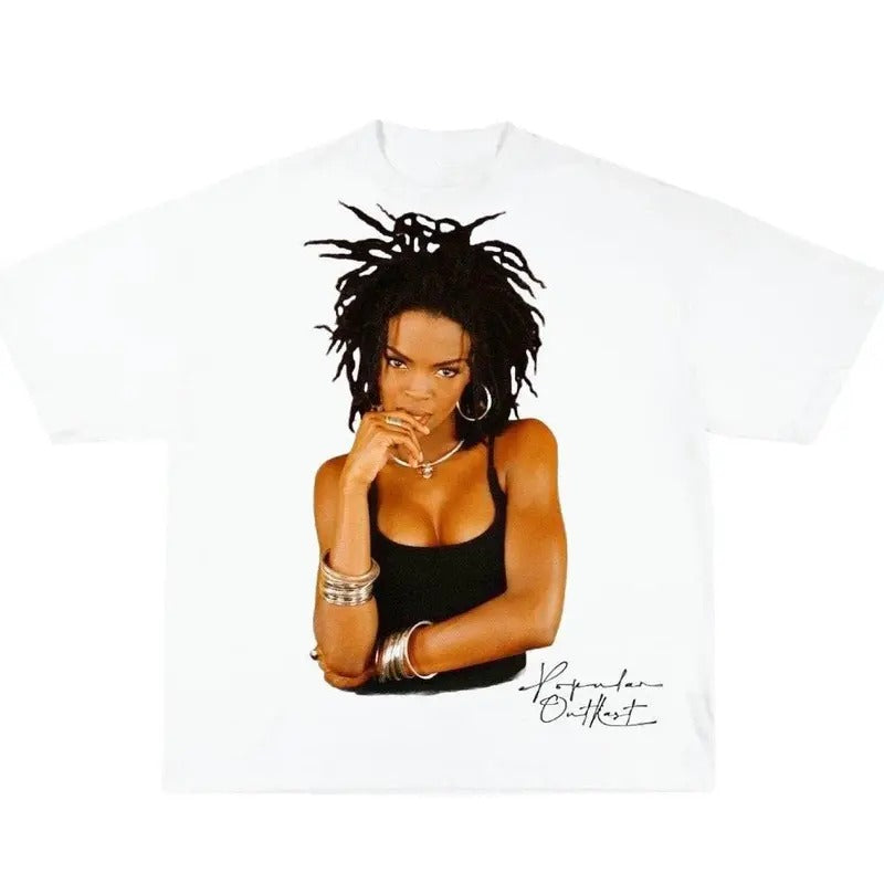 Lauren Hill T-shirt, Vintage 90s Bootleg Streetwear Shirt. Hoodie, Sweatshirt | WearSparks.com