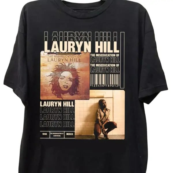 Lauryn H!ll Music For Lovers Black unisex cotton T-Shirt Hoodie, Sweatshirt | WearSparks.com