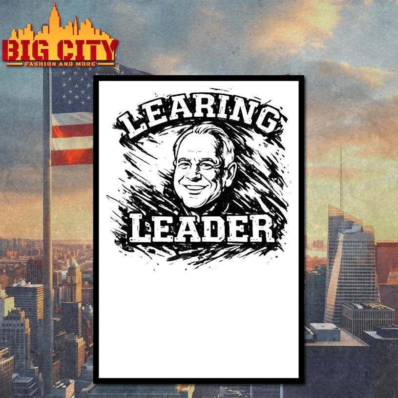 Learing Leader Tim Walz black and white shirt
