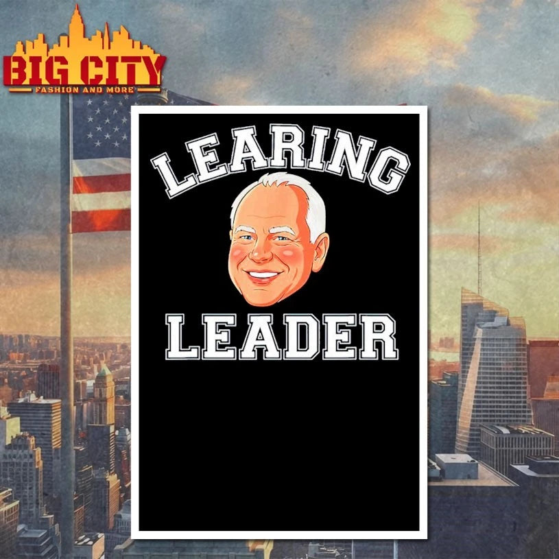 Learing Leader Tim Walz face shirt