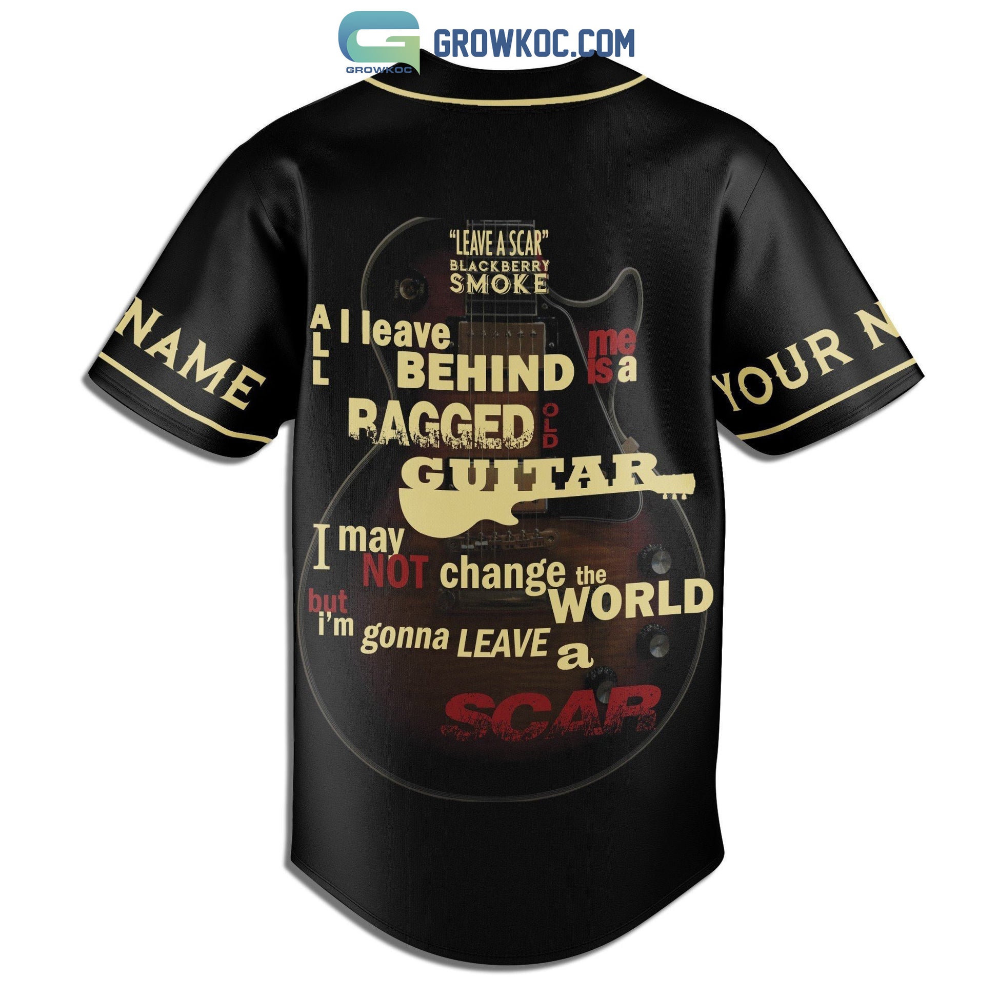 Leave A Scar Blackberry Smoke Personalized Baseball Jersey