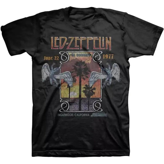 Led Zeppelin Inglewood Official Tee T-Shirt Mens Unisex Menswear Top Hoodie, Sweatshirt | WearSparks.com