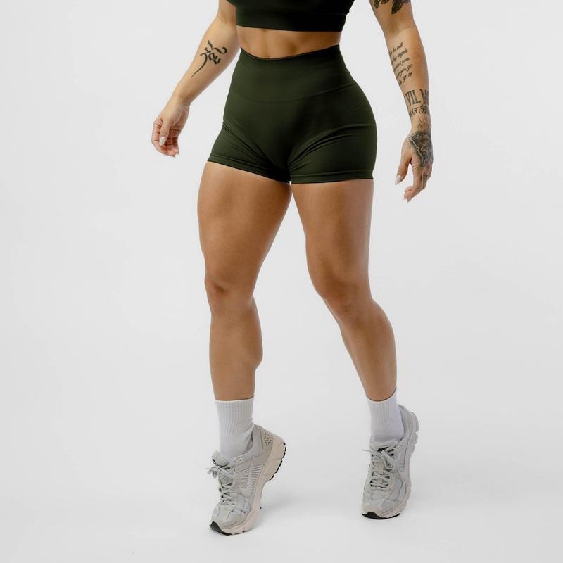Legacy High-Rise Waistband Seamless Shorts - Ranger Green, Sports Shorts, Summer Season T-Shirts, Hoodie, Sweatshirt