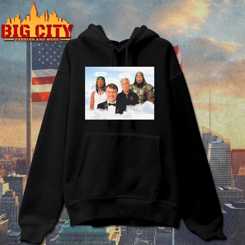 Legends in Heaven Heavy King Von Charlie Kirk Genghis Khan Jeffrey Epstein shirt