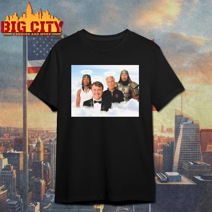 Legends in Heaven Heavy King Von Charlie Kirk Genghis Khan Jeffrey Epstein shirt