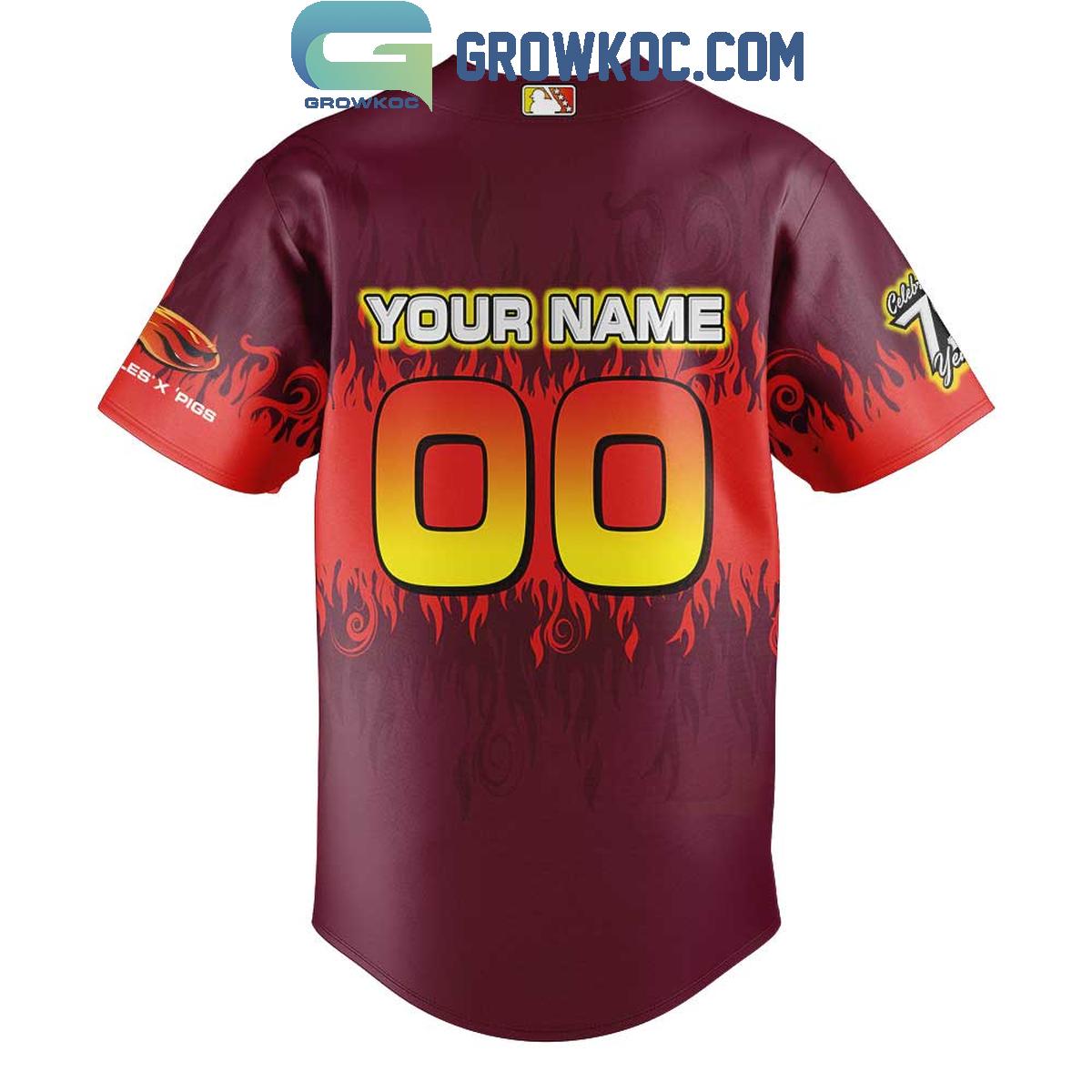Lehigh Valley IronPigs Hot Tamales Personalized Baseball Jersey