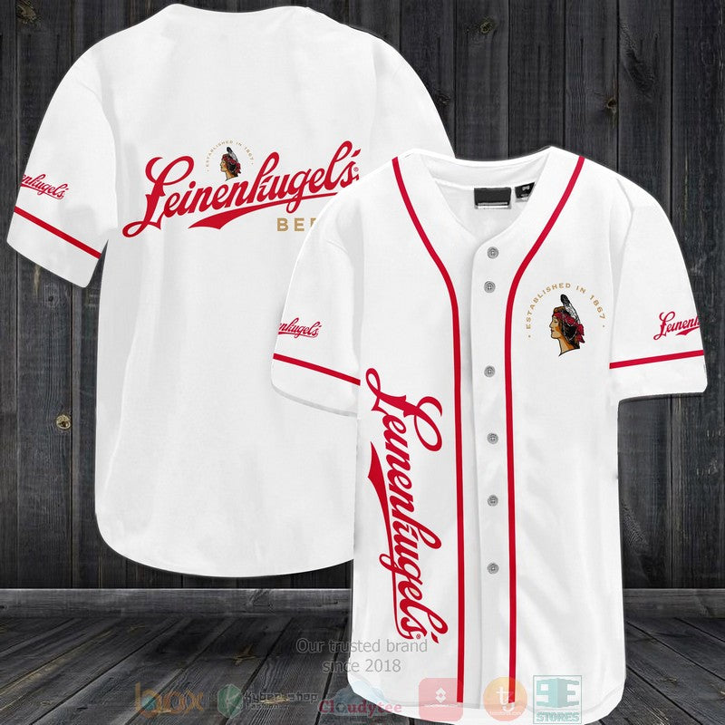 Leinenkugels Beer white Baseball shirt
