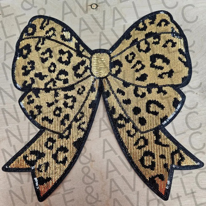 Leopard Bow Sequin Patch ONLY T-Shirts, Hoodie, Sweatshirt | WearSparks.com