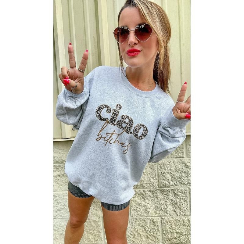 Leopard Ciao Graphic Top T-Shirts, Hoodie, Sweatshirt | WearSparks.com