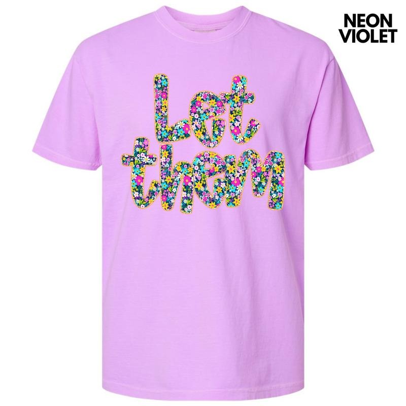 Let Them Ditzy Floral Comfort Colors T-Shirt 'NLB' Hoodie, Sweatshirt | WearSparks.com